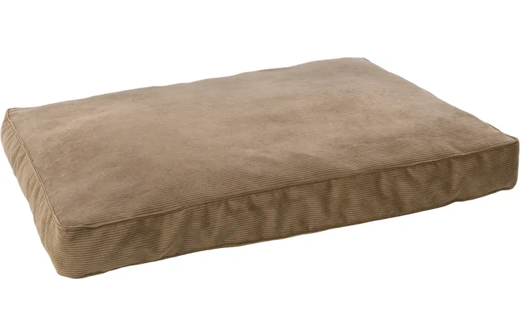 Rechthoekig beige kussen Celeste 100x70 cm, effen textuur met zichtbare naden.