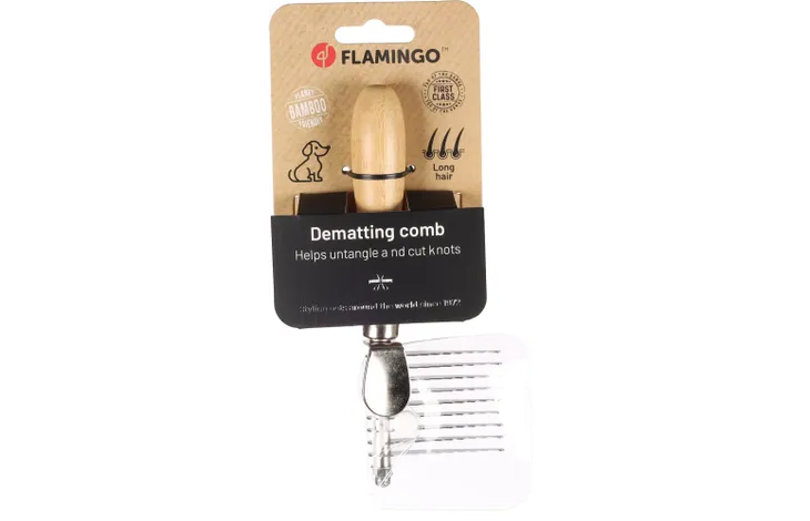 Flamingo Babu - Kam Honden - Klittenkam Met Handvat Babu - 1st - 190468 - 1st