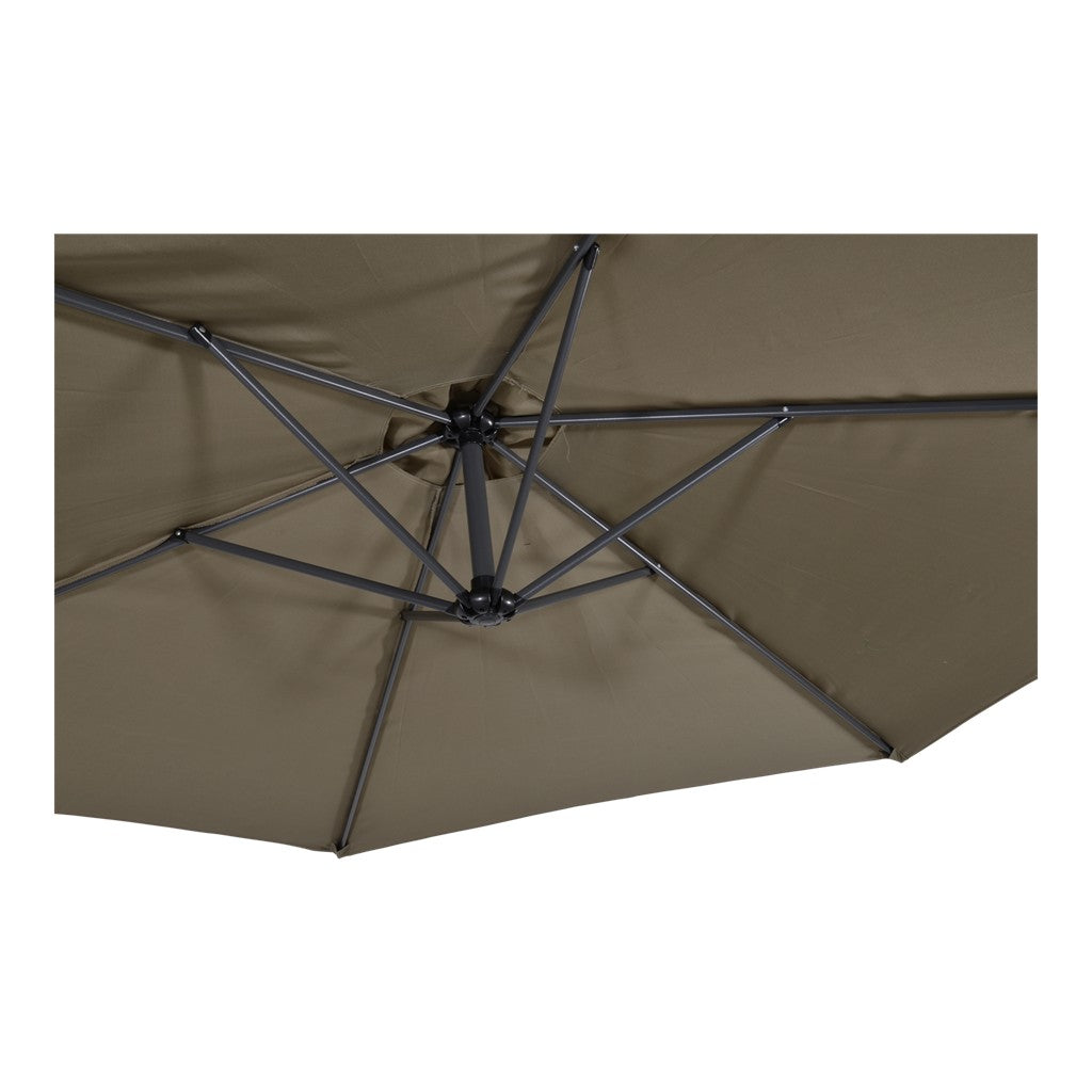 Zweefparasol Gemini taupe Ø3mtr