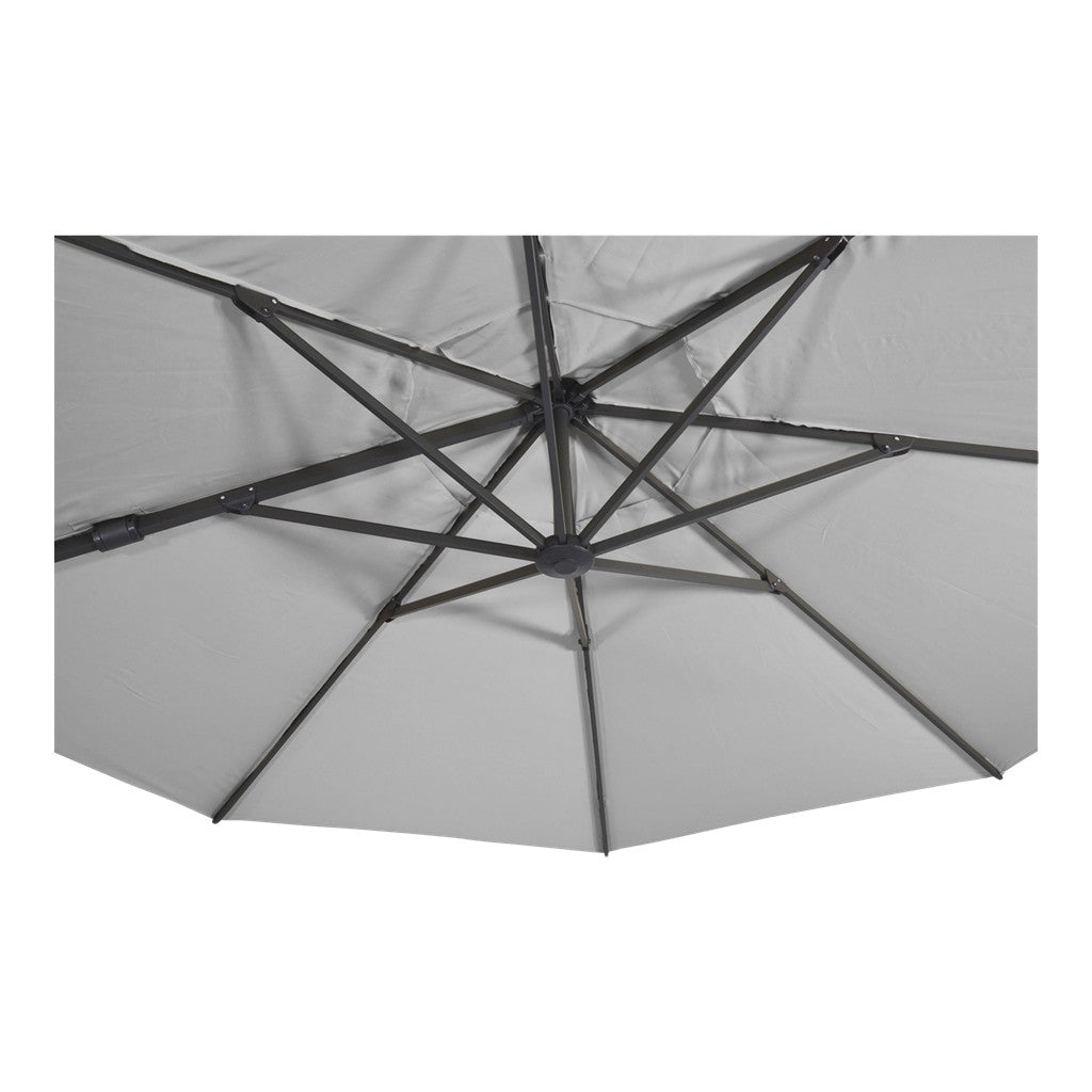 Zweefparasol VirgoFlex grijs Ø3,5mtr
