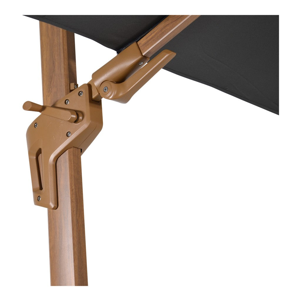 Zweefparasol VirgoFlex houtlook grijs Ø3,5mtr