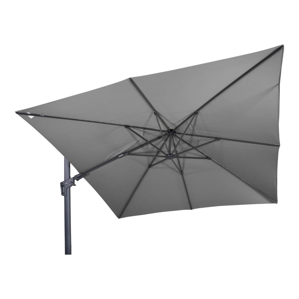 Zweefparasol VirgoFlex grijs 3x3mtr