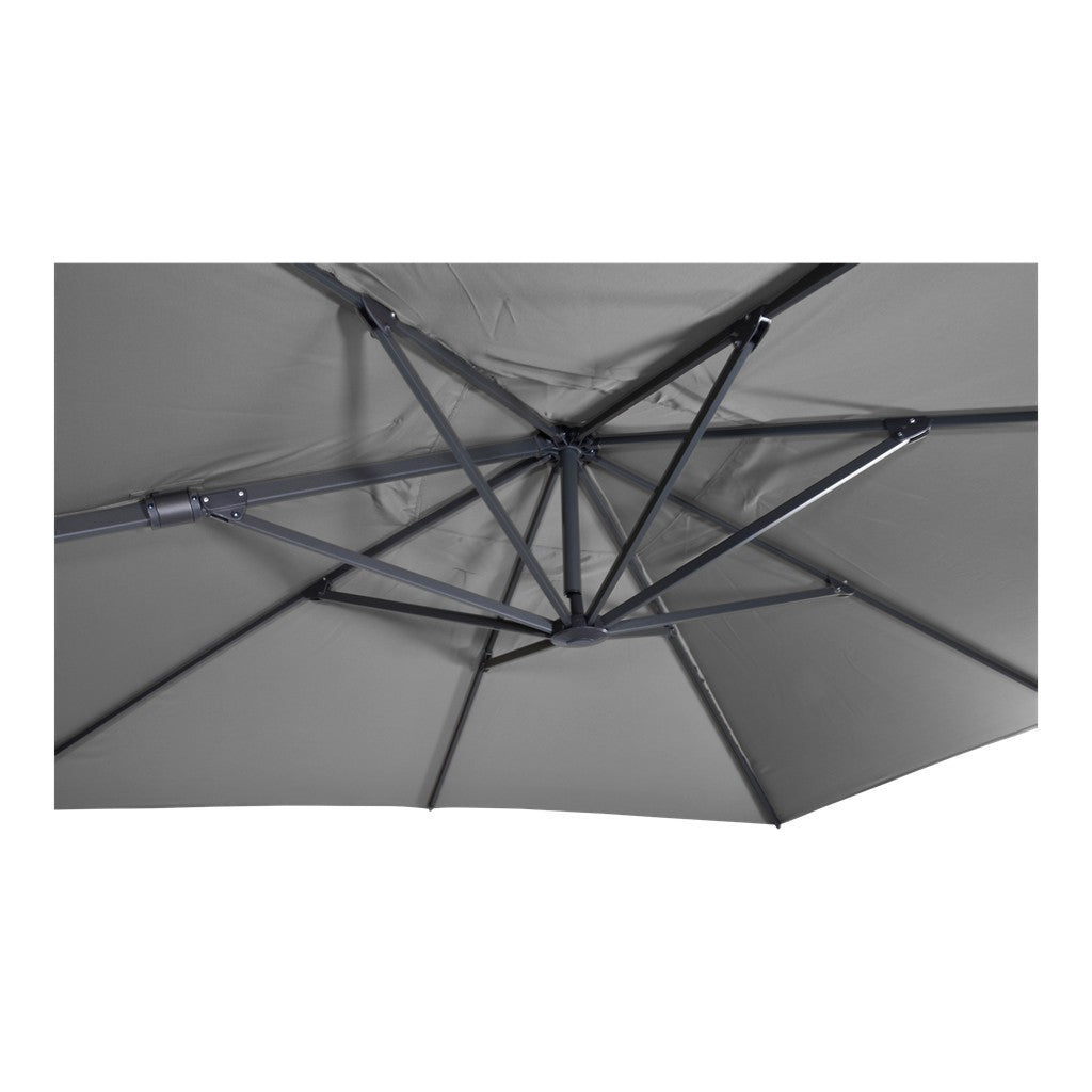 Zweefparasol VirgoFlex grijs 3x3mtr