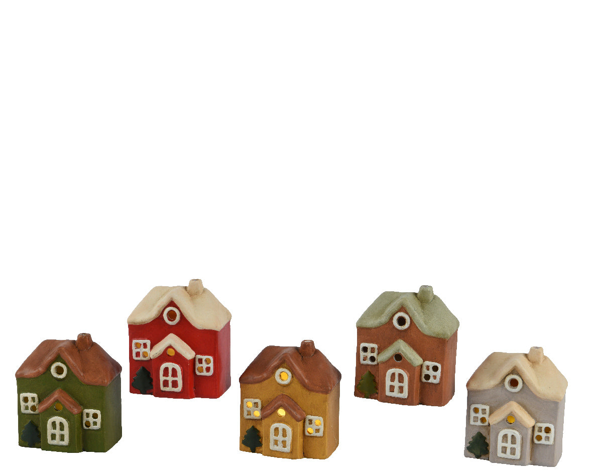 LED huis terracotta steady binnen 5col assorti