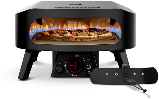 Cozze - CLASSIC ROTATE Black Edition 13" pizzaoven op gas 50x50x29.5cm