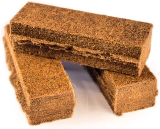 Aanmaakblokjes set van bruine rechthoekige blokjes