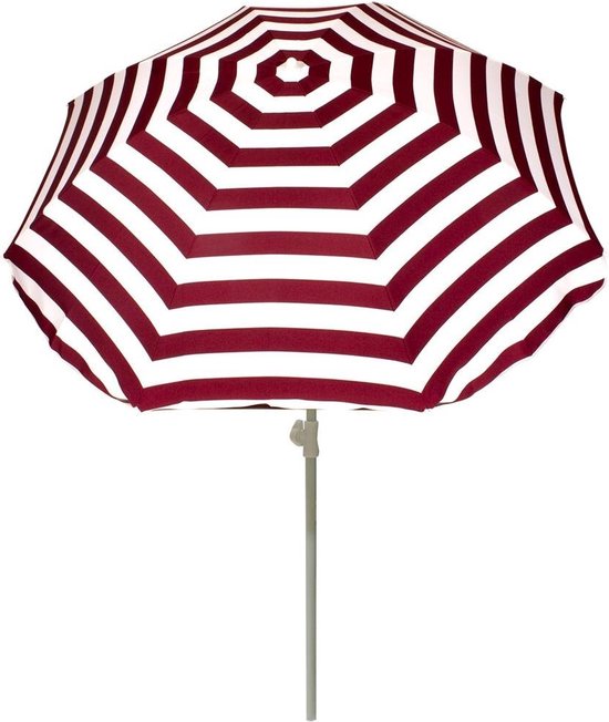 Summertime Parasol 180 Rood/wit