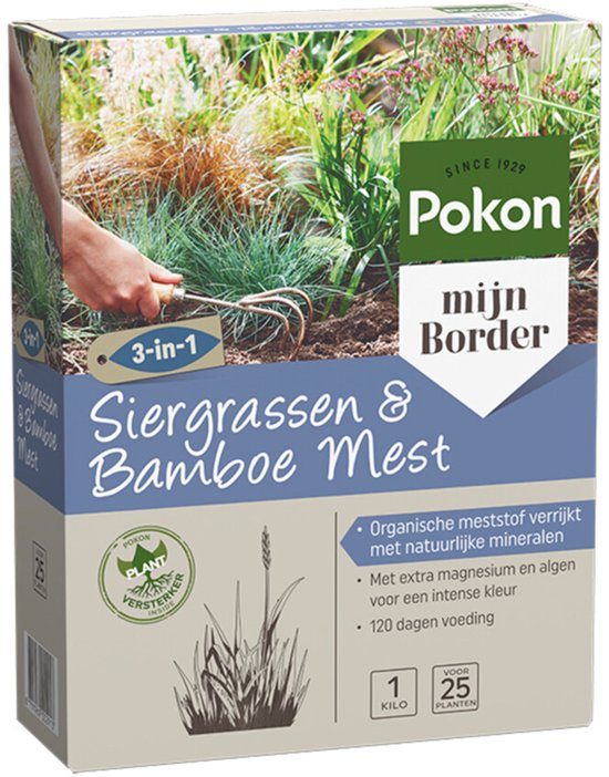 Pokon - Siergrassen & Bamboe Mest 1 kilo voor 120 dagen extra voeding