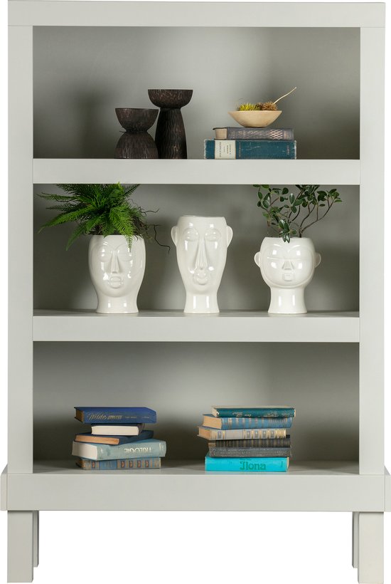 WOOOD Bonk Open Kast - Grenen - Mist - 160x103x37