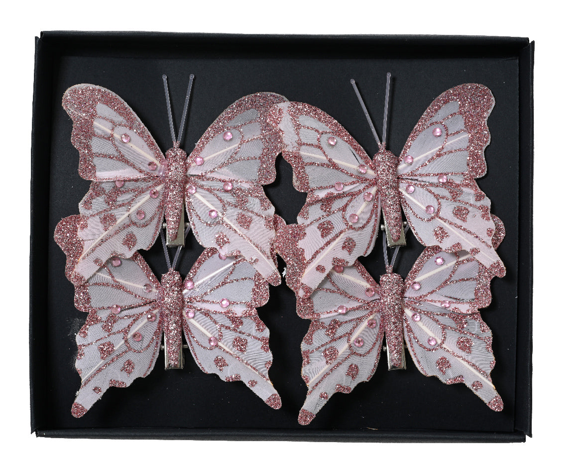 Vlinder veer op clip