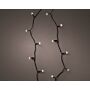 Kerstverlichting met warmwitte LED’s op donker snoer, twinkle-effect