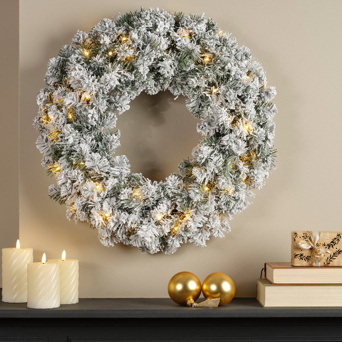 Imperial krans LED BO binnen dia60cm x H.8cm