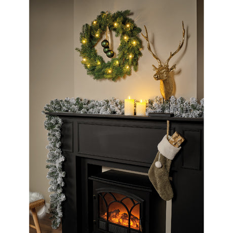 Imperial slinger snowy LED BO binnen dia25cm x L.270cm