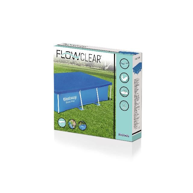 Verpakkingsdoos voor Bestway Flowclear zwembadafdekzeil in blauw