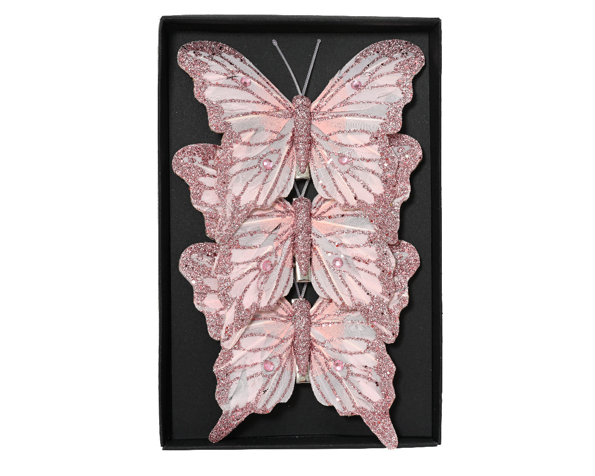 Vlinder veer op clip