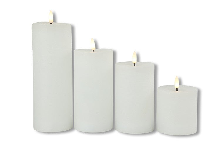 Stompkaars rustiek Ø7,5CM LED ro Lyon M wit-L7,5B7,5H12,5CM