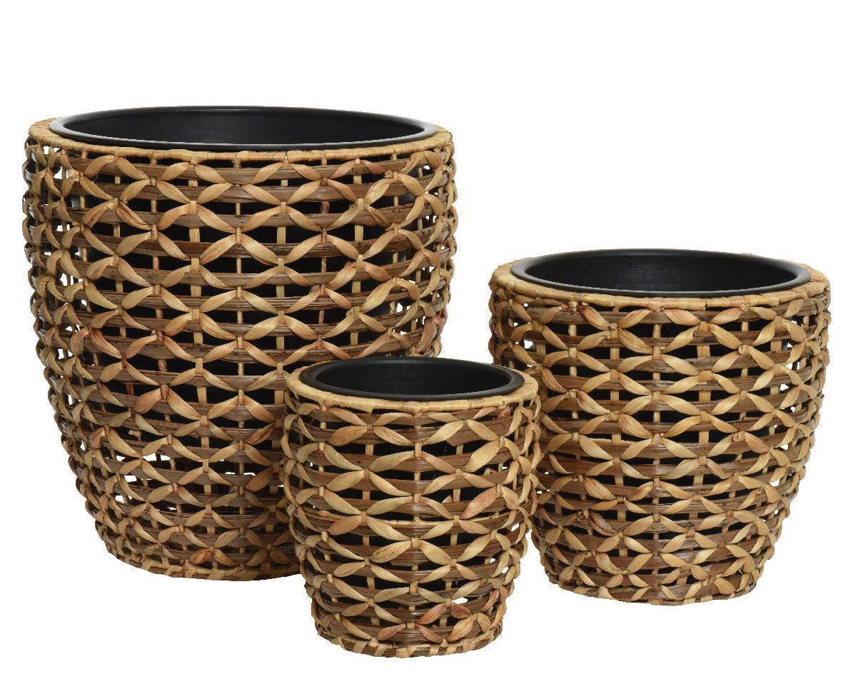 Planter waterhyacint set van 3