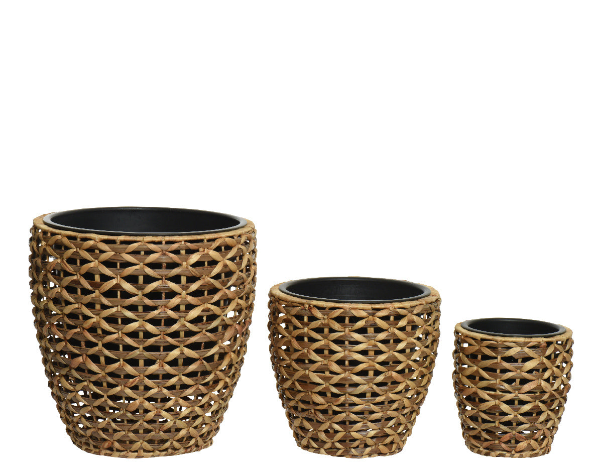 Planter waterhyacint set van 3