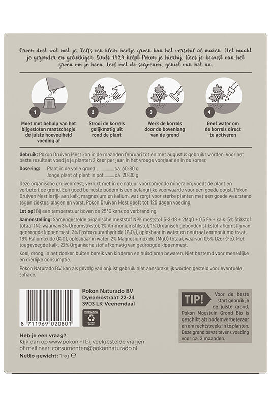 Pokon Druiven Mest 1kg