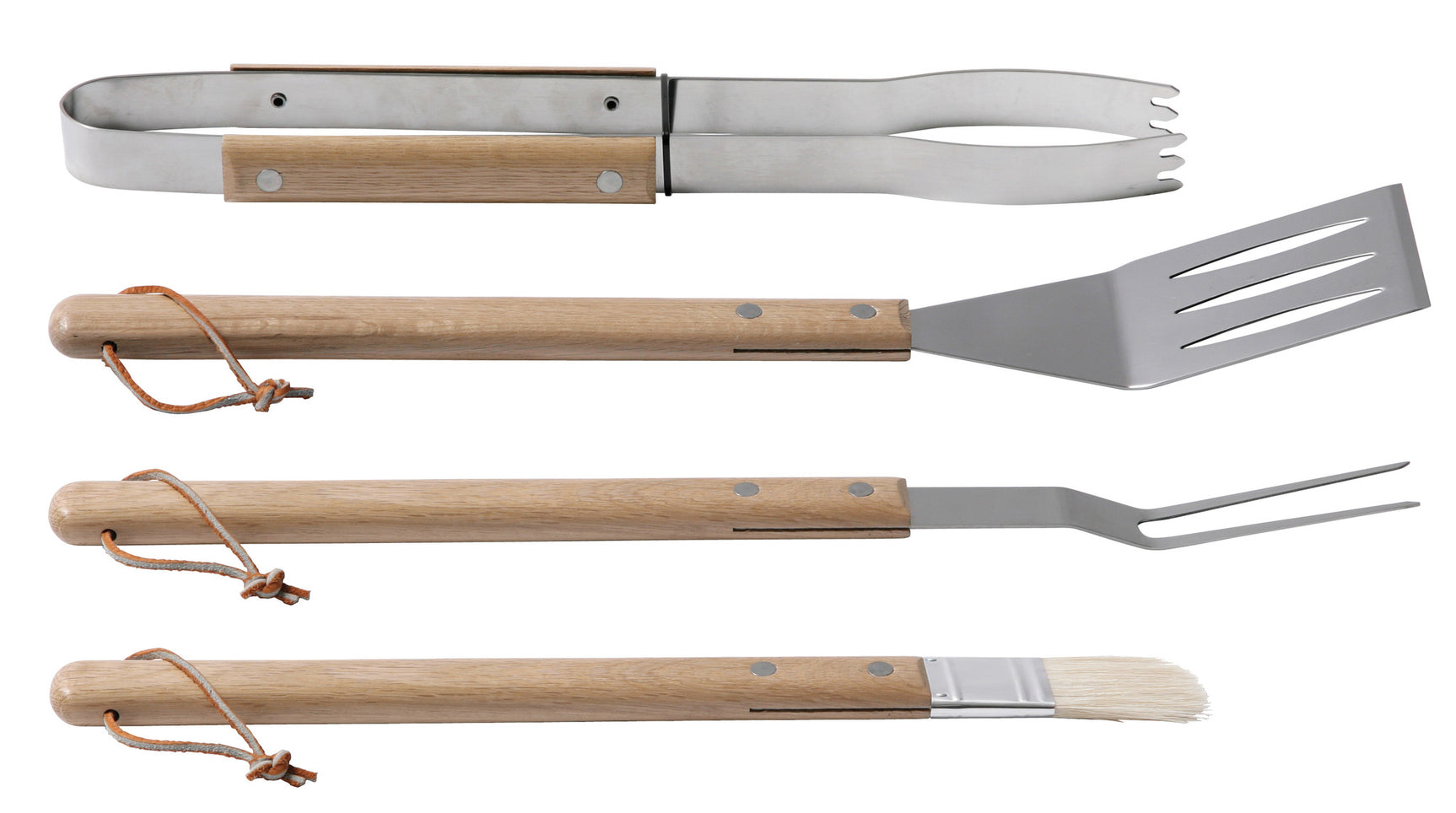 Garden Grill 4-delige set luxe hout