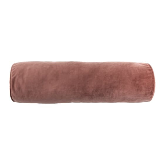 Roze sierkussen koker met afgeronde uiteinden (60x17,5 cm)