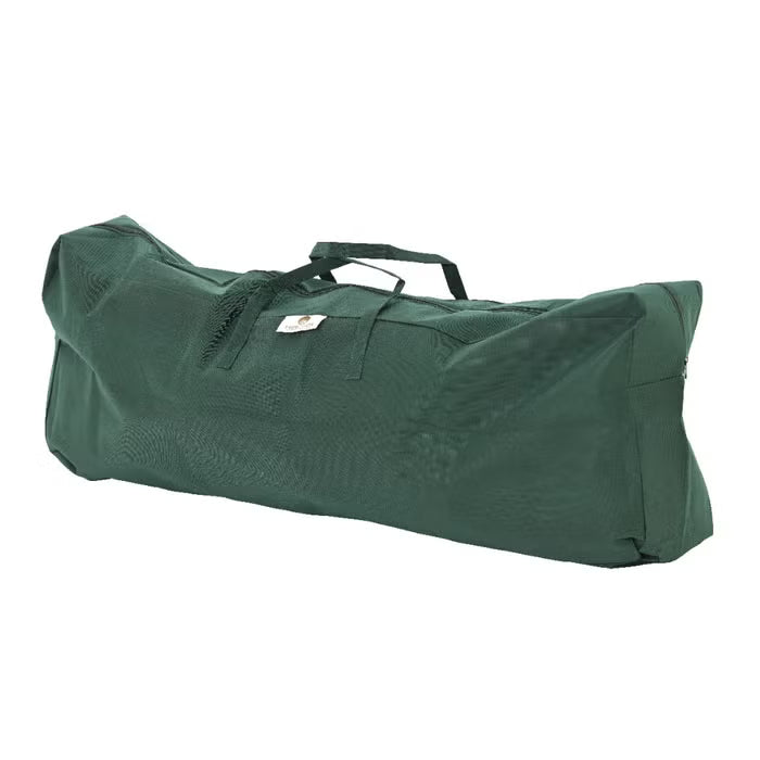 Groene opbergtas voor kunstkerstboom, tot 150 cm, met draagriem en sluitvak