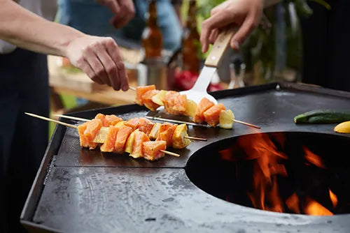 Barbecook - Nestor Original houtbarbecue uit corten staal 92x82x101cm