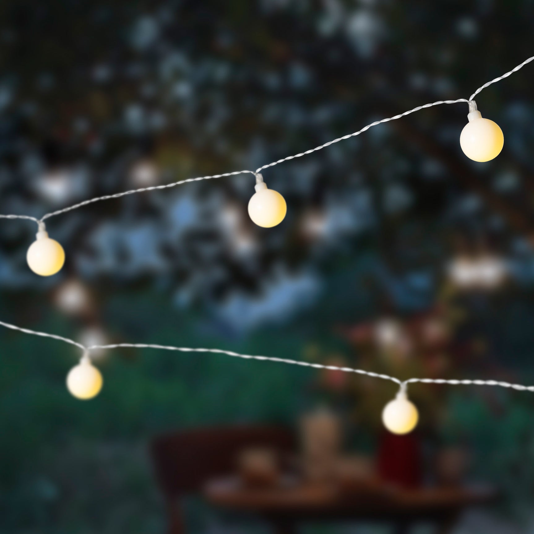 Solar cherry lights plastic steady