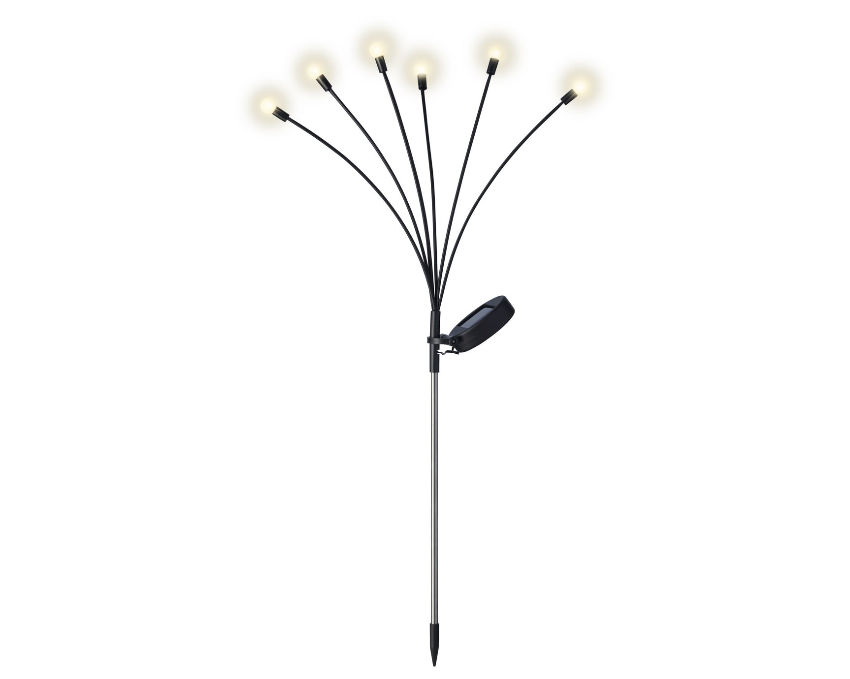 Solar stake light plastic steady