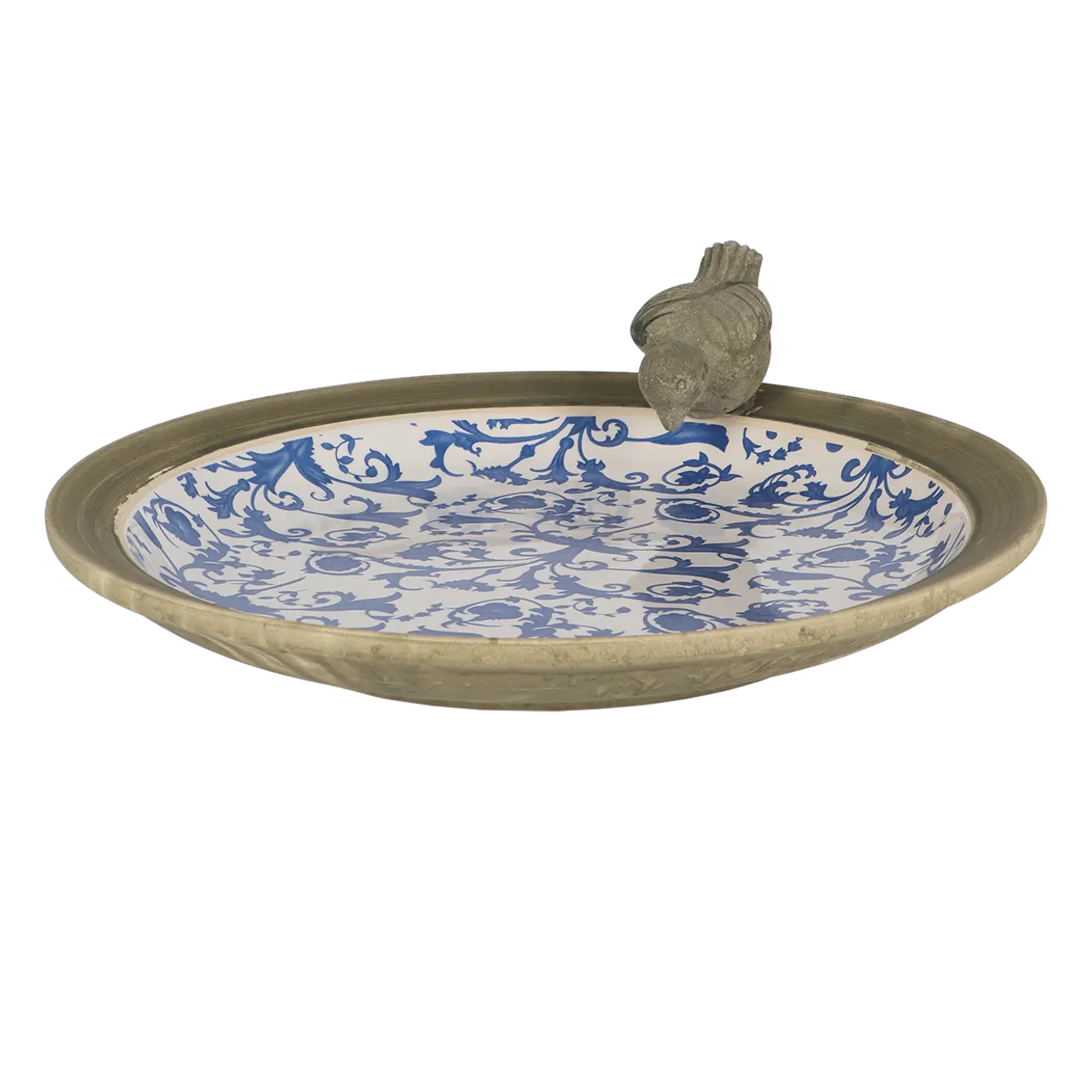 Esschert Design - Aged keramiek Vogelbad