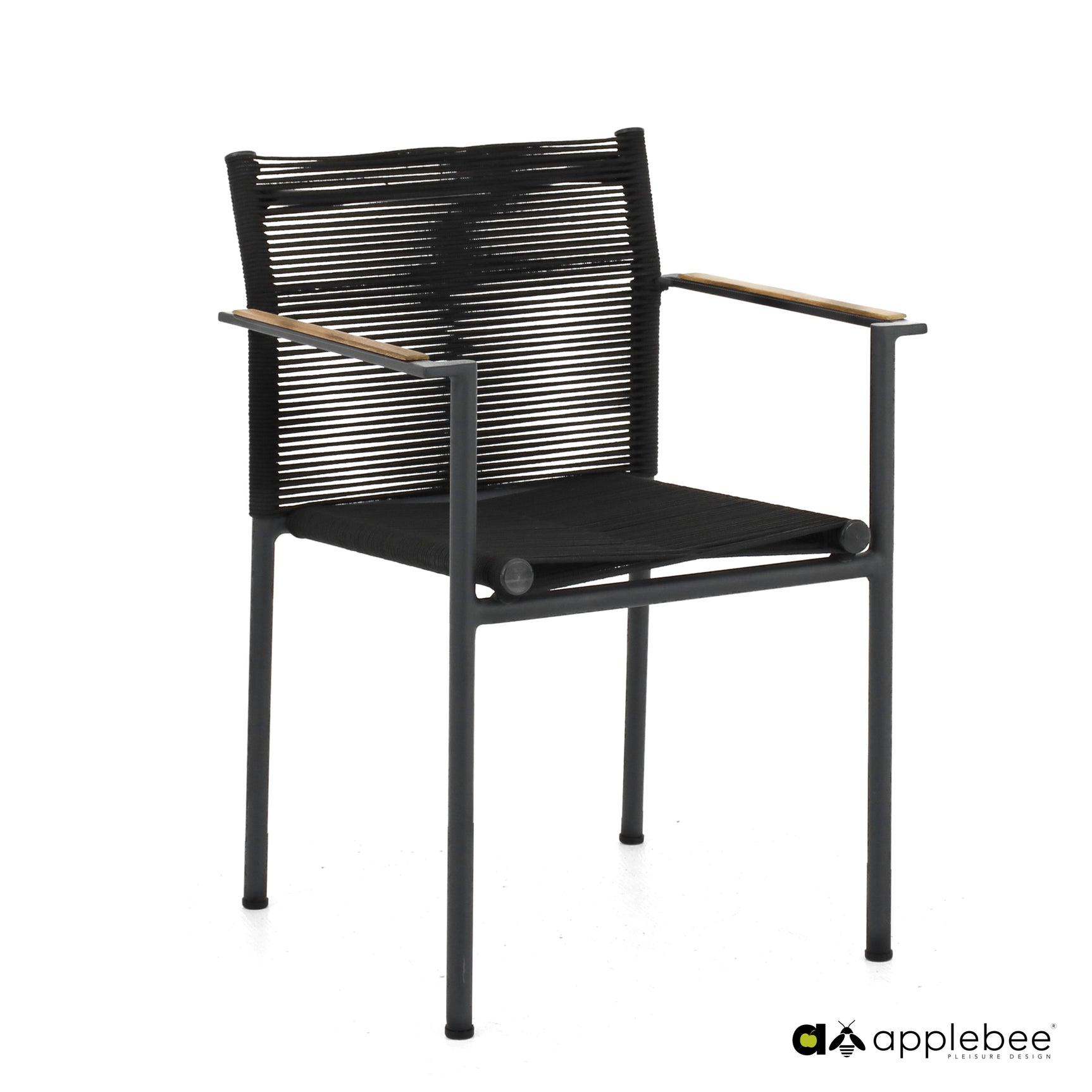 Apple Bee - Jakarta tuinset vierkant - black 5-delig