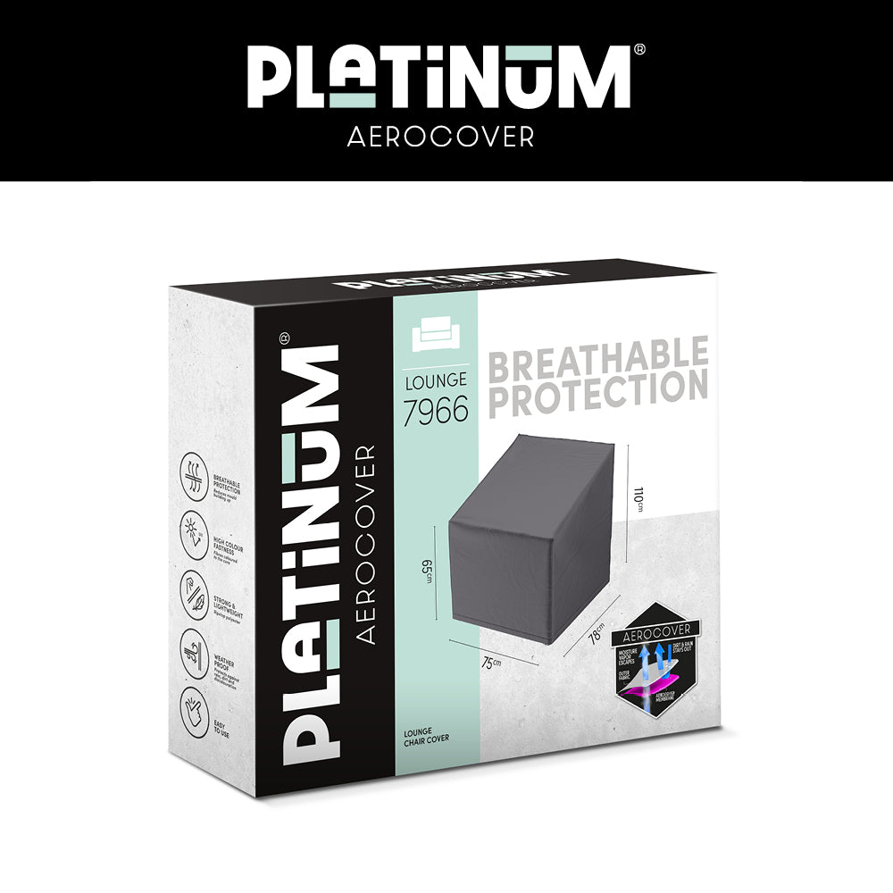 Platinum AeroCover loungestoelhoes met hoge rug XL, verpakking in doos