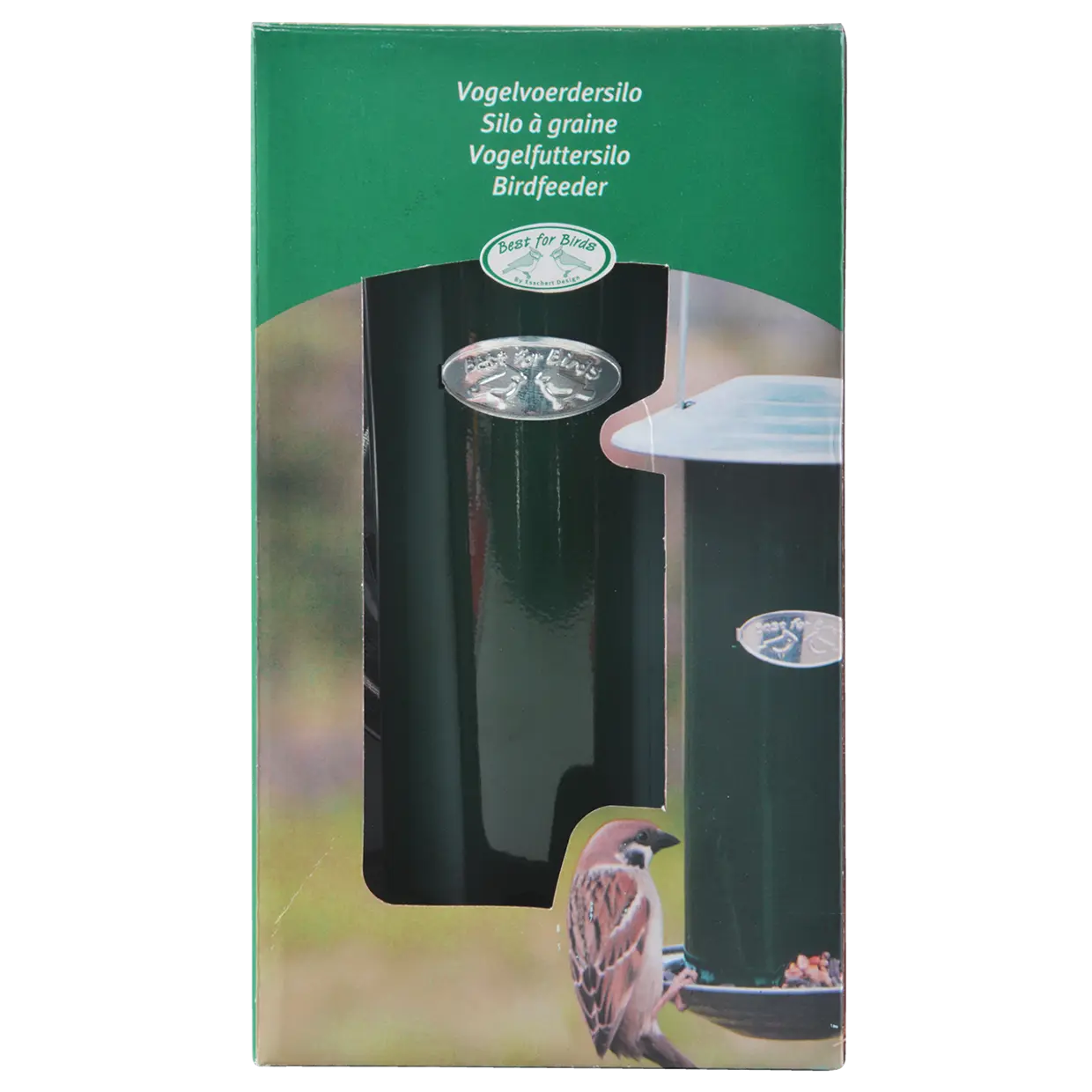 Esschert design - groene vogelvoedersilo
