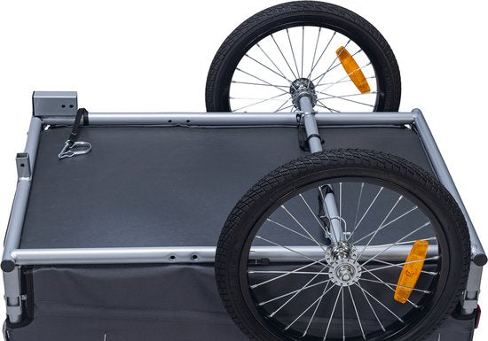 Karlie hondenfietskar Go frame met twee wielen en oranje reflectoren