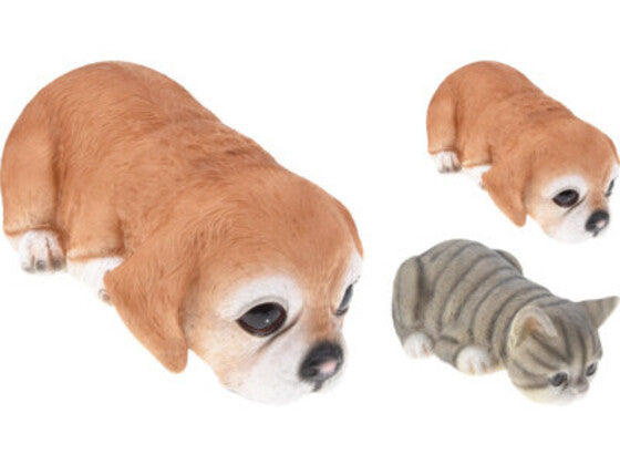Kat en hond 24cm 2ass design