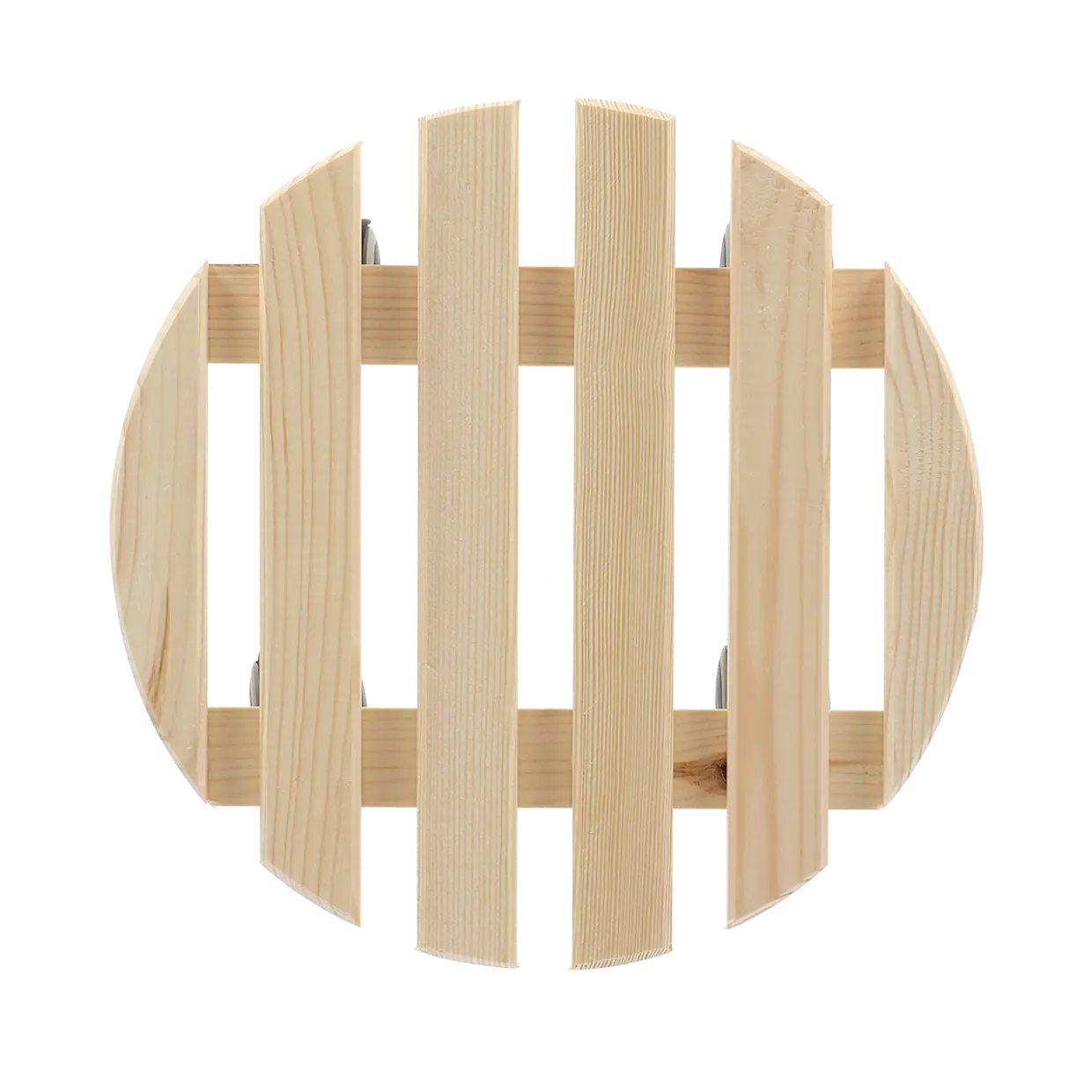Plantentrolley naturel rond indoor L - Esschert Design