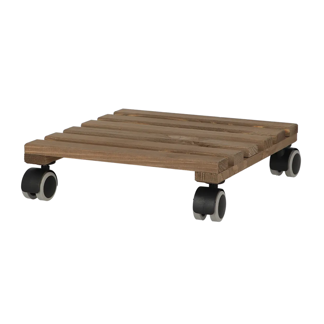 Plantentrolley vierkant indoor L bruin - Esschert Design