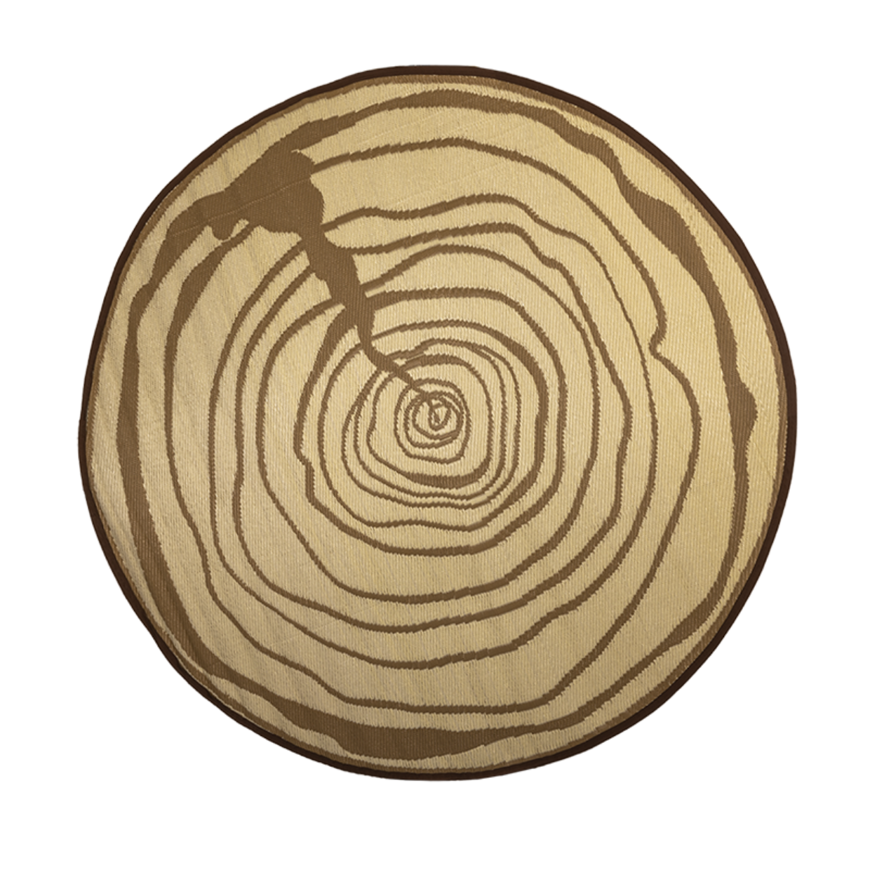 Esschert design - rond tuintapijt jaarringen 170cm