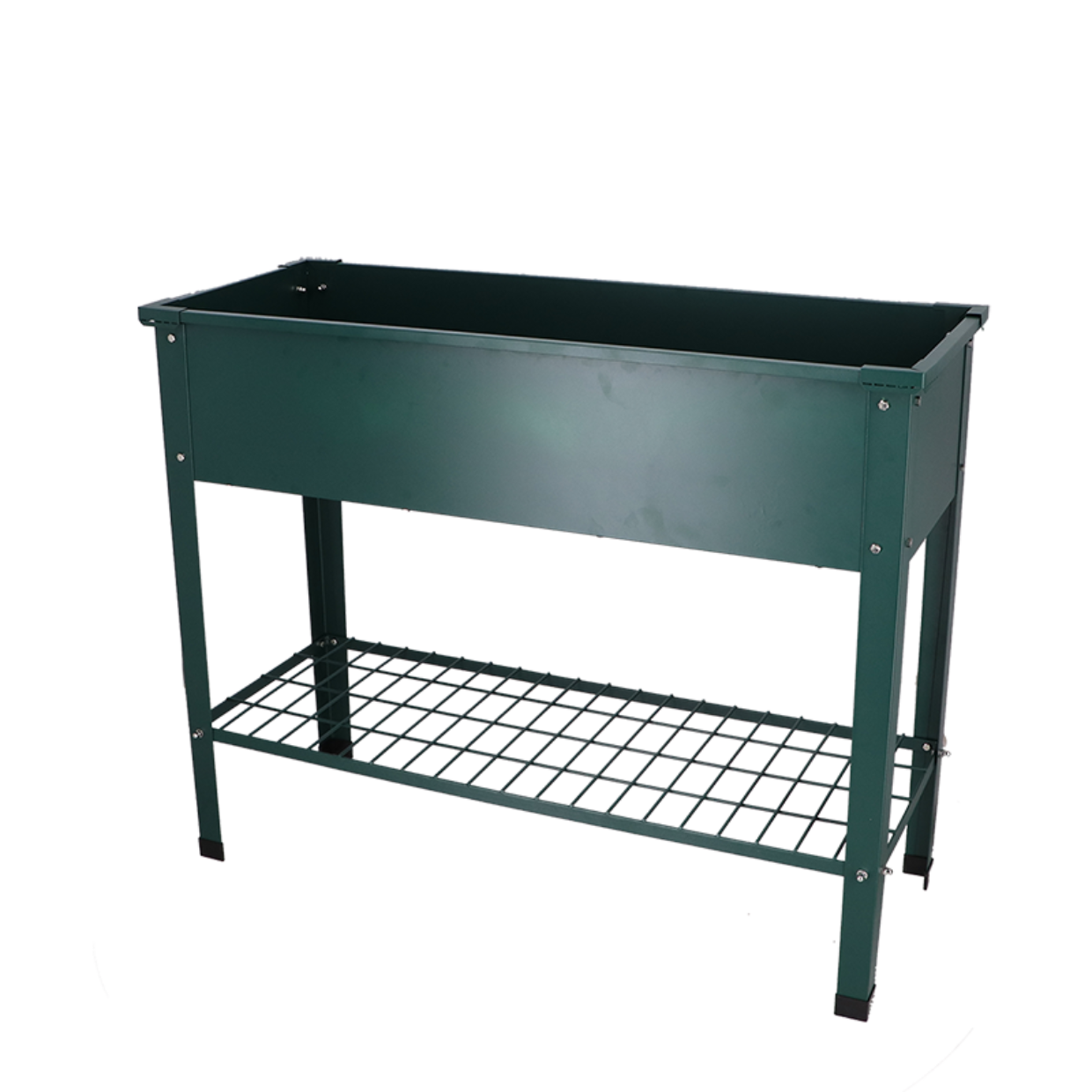 Esschert design - Verhoogde kweekbak metaal groen. L