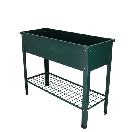 Esschert design - Verhoogde kweekbak metaal groen. L