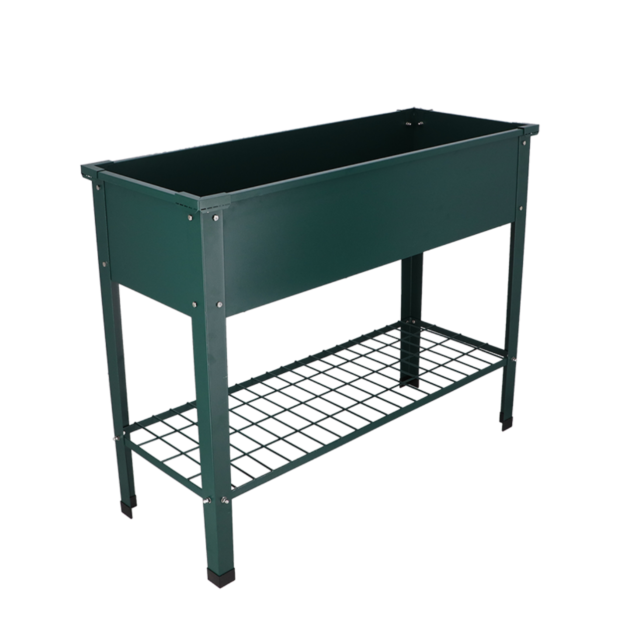 Esschert design - Verhoogde kweekbak metaal groen. L