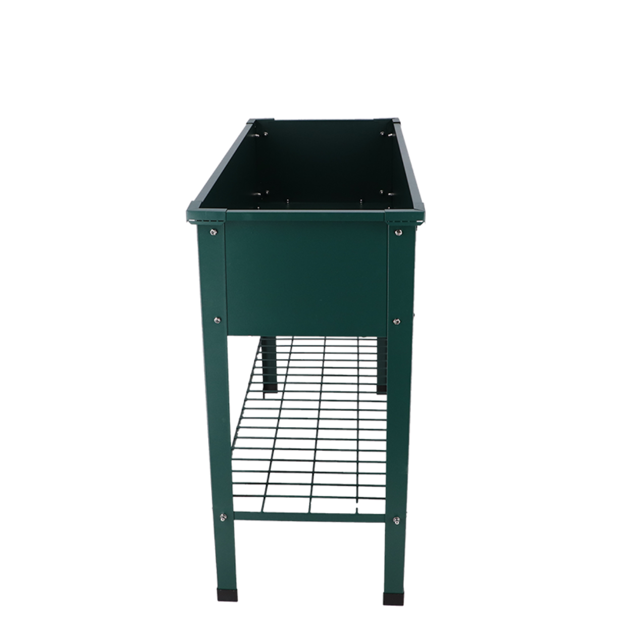 Esschert design - Verhoogde kweekbak metaal groen. L