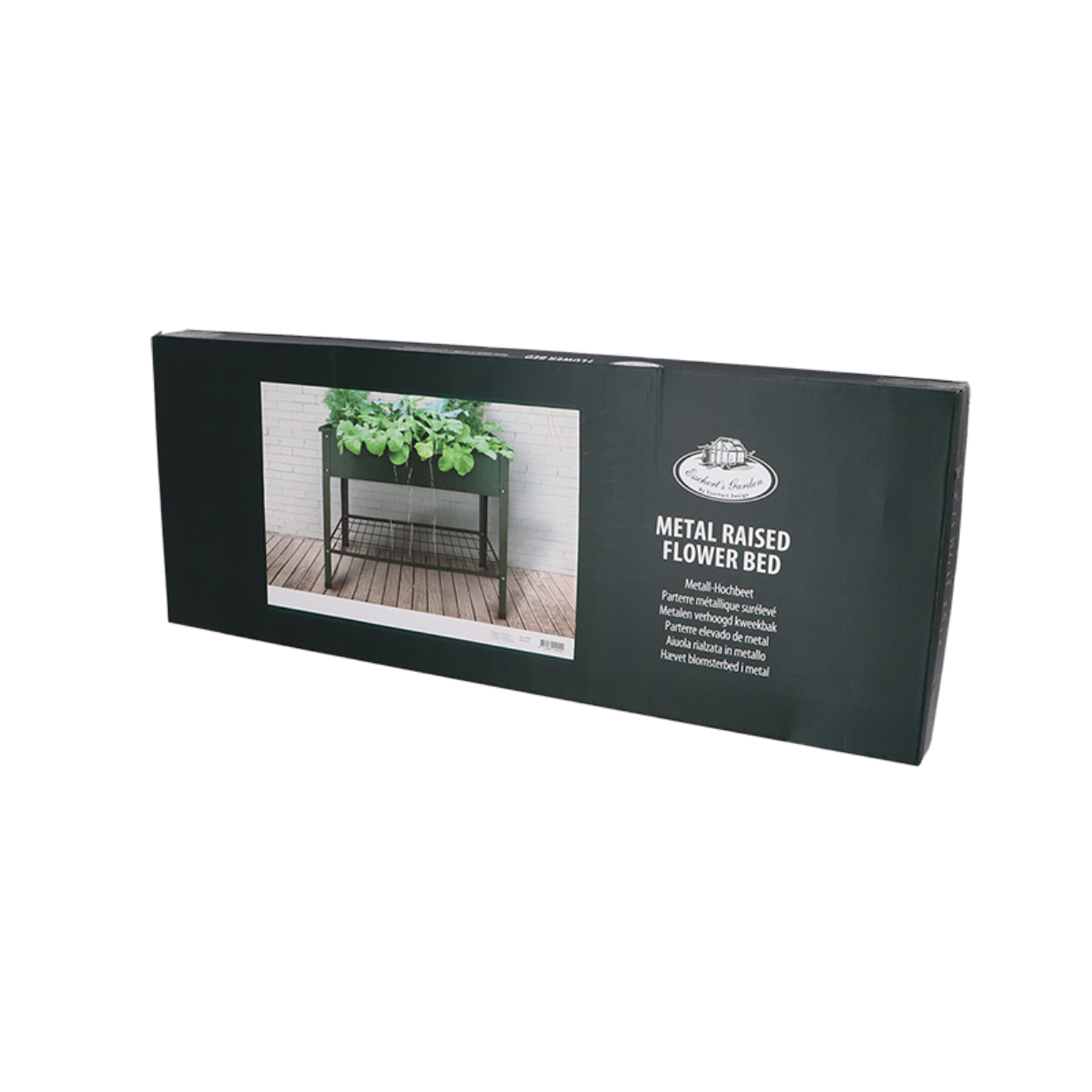 Esschert design - Verhoogde kweekbak metaal groen. L