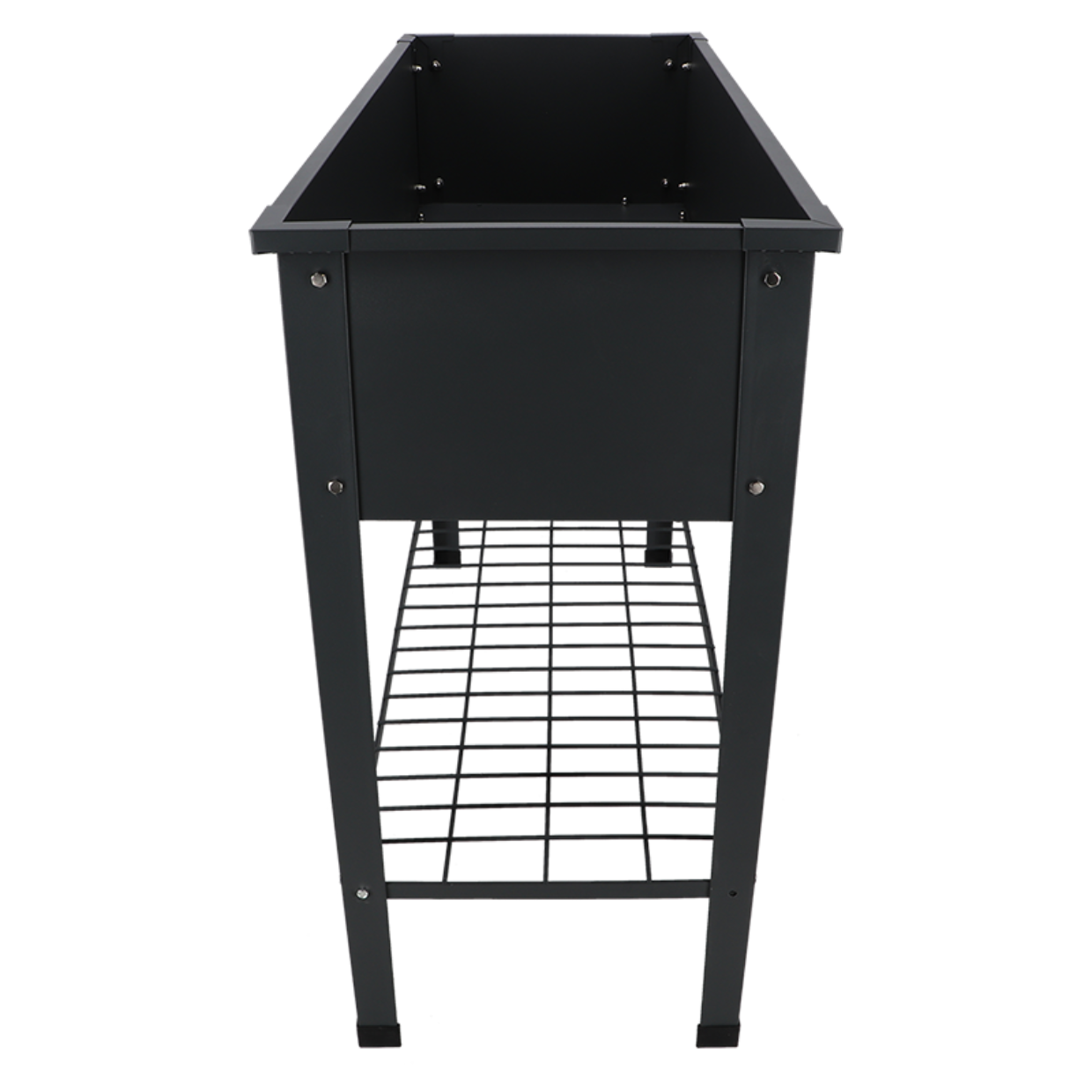 Esschert design - Verhoogde kweekbak metaal antrac. L