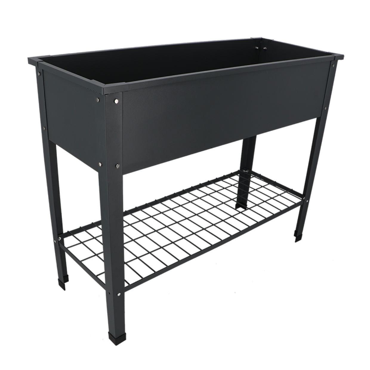 Esschert design - Verhoogde kweekbak metaal antrac. L