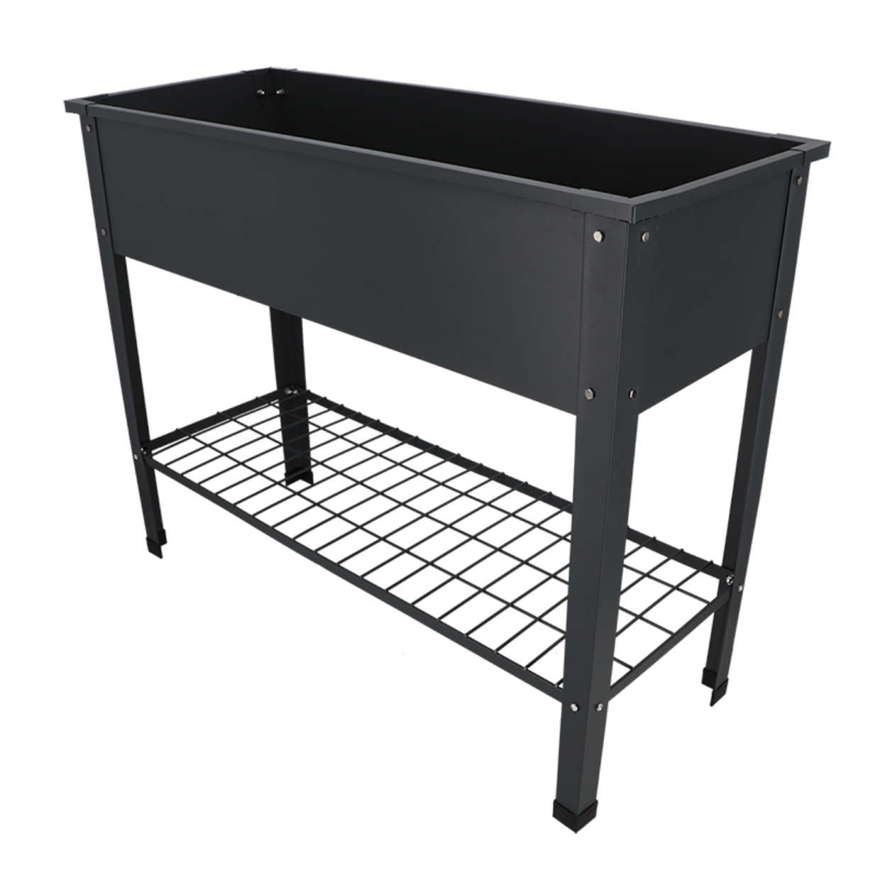 Esschert design - Verhoogde kweekbak metaal antrac. L