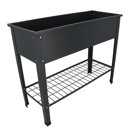 Esschert design - Verhoogde kweekbak metaal antrac. L