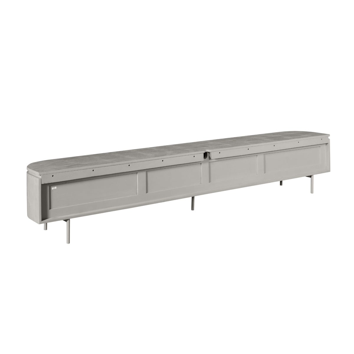 Tv-meubel Excellent taupe met frontpanelen en open vak, 240 cm