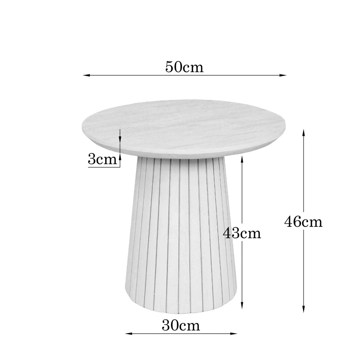 Starfurn - Salontafel Solana Zand Mangohout 50 cm