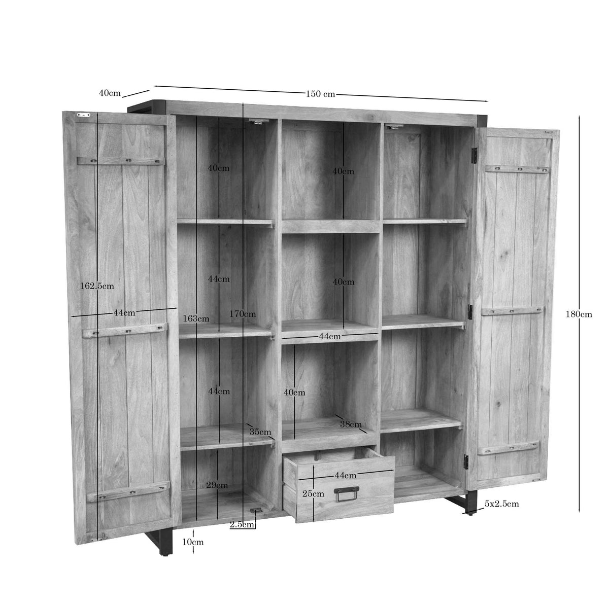 Boekenkast Britt | 150 cm